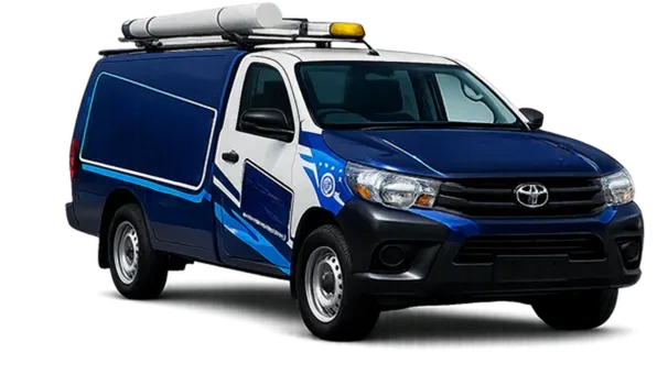Licensed plumber van servicing North Sydney