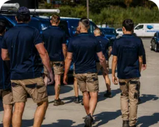 Licensed plumbers heading out