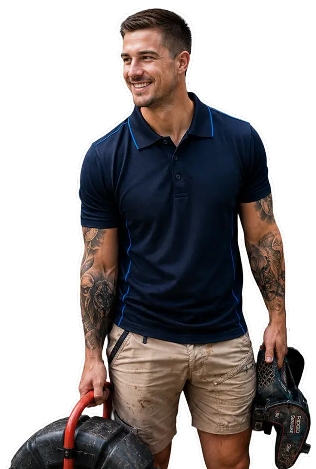A licensed North Sydney plumber with his tools